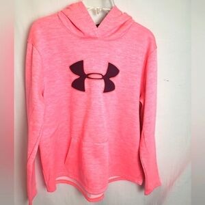 Under Armour Storm Pink and Navy Long Sleeve Hooded Sweatshirt Sz XL